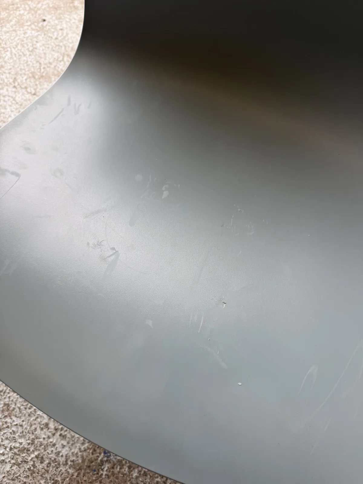 Chaise Dusty bleu clair en plastique, pieds en bois, photo 4